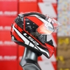 Mũ Fullface LS2 FF353 Rapid II Infinity Đen Trắng Đỏ