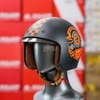 Mũ 3/4 Royal M139 Kính Âm Đen Cam Nhám V1