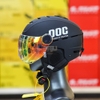 Combo Mũ 1/2 POC P10 Đen Nhám Kính Revo Cam Ngắn - Đạt Chuẩn An Toàn