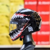 Combo Mũ Fullface HJC C10 Đen Bóng Tem Decal Venom Đỏ - Chuẩn ECE 2206