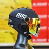 Combo Mũ 1/2 POC P10 Đen Nhám Kính Revo Cam - Đạt Chuẩn An Toàn
