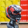 Mũ Fullface 2 Kính LS2 FF818 Storm III Dynamo Đen Xám Đỏ 2026