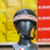 Mũ 1/2 Falcon F11 Đen Nhám Nâu Chính Hãng