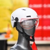 Nón Thể Thao Falcon F06 Trắng Bóng Có Kính Che