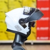 Mũ Lật Hàm EGO E9 2 Kính Trắng Bóng - Giá Rẻ