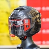 Mũ 3/4 2 Kính LS2 OF618 Verso II Xám Xước Asian Fit