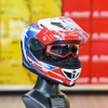 Mũ Fullface 2 Kính LS2 FF818 Storm III Komai Trắng Xanh Đỏ 2026
