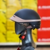 Mũ 1/2 Falcon F11 Đen Nhám Nâu Chính Hãng
