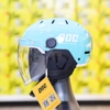 Combo Mũ POC P05 V2 Xanh Mint Bóng Kèm Kính Và Ốp Tai