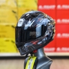 Combo Mũ Fullface EGO E72 Đen Bóng Tem Decal Kawasaki Xám Đỏ