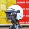 Mũ 3/4 Royal M139 Lux Mái Che Kính Âm Trắng Bóng