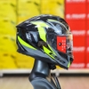 Mũ Fullface 2 Kính LS2 FF818 Storm III Dynamo Đen Vàng Neon 2026