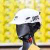 Combo Mũ POC P01 V2 Trắng Bóng Mái Che Nam Châm Trắng