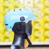 Combo Mũ POC P05 V2 Xanh Mint Bóng Kèm Kính Và Ốp Tai