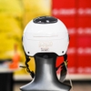 Mũ 1/2 EGO E24 Trắng Bóng Kính Âm Nhỏ Gọn - Chính Hãng