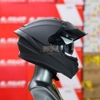 Combo Mũ Fullface 2 Kính EGO E81 Đen Nhám Kính Đen Và Đuôi Gió Pista Tròn