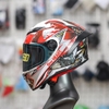 Combo Mũ Fullface EGO E7 Trắng Bóng Dán Tem Decal CBR Form Nhỏ Gọn Kiểu Dáng Thể Thao