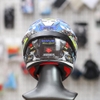 Combo Mũ Fullface EGO E7 Trắng Bóng Dán Tem Decal Suzuki Ecstar Form Nhỏ Gọn Kiểu Dáng Thể Thao