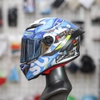 Combo Mũ Fullface EGO E7 Trắng Bóng Dán Tem Decal Suzuki Ecstar Form Nhỏ Gọn Kiểu Dáng Thể Thao