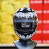 Combo Mũ Fullface HJC C10 Đen Bóng Tem Decal Venom Xám - Chuẩn ECE 2206