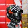 Combo Mũ Fullface LS2 FF353 Đen Bóng Kèm Kính Đen, Đuôi Gió Và Tem Decal HJC Monster