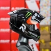 Combo Mũ Fullface LS2 FF353 Đen Bóng Kèm Kính Đen, Đuôi Gió Và Tem Decal HJC Monster