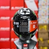 Combo Mũ Fullface LS2 FF353 Đen Bóng Kèm Kính Đen, Đuôi Gió Và Tem Decal HJC Monster