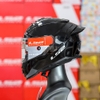 Combo Mũ Fullface LS2 FF800 Đen Bóng Kèm Đuôi Gió ECE 2206