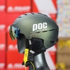 Mũ 1/2 POC P10  Xanh Đồng Retro Kính Nam Châm Kèm Ốp Tai Có Thể Tháo Rời - Đạt Chuẩn An Toàn