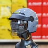 Mũ 3/4 Royal M139 Lux Mái Che Kính Âm Xi Măng Bóng