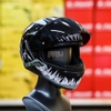 Combo Mũ Fullface HJC C10 Đen Bóng Tem Decal Venom Xám - Chuẩn ECE 2206
