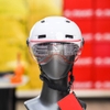 Nón Thể Thao Falcon F06 Trắng Bóng Có Kính Che