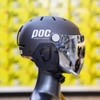 Combo Mũ POC P05 V2 Đen Nâu Nhám Kèm Kính Và Ốp Tai