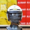 Mũ 3/4 Royal M139 Lux Mái Che Kính Âm Trắng Bóng
