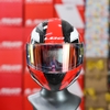 Combo Mũ Fullface LS2 FF353 Infinity Đen Trắng Đỏ Kèm Kính Revo Và Đuôi Gió