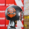 Mũ 3/4 Royal M139 Kính Âm Đen Cam Nhám V1