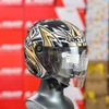 Mũ 3/4 1 Kính KYT Hellcat Galaxy Black Gold Chính Hãng
