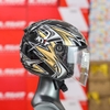Mũ 3/4 1 Kính KYT Hellcat Galaxy Black Gold Chính Hãng