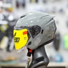 Mũ 3/4 2 Kính EGO E42 Plus Xi Măng Bóng Chuẩn DOT Kiểu Dáng Đẹp