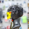 Mũ 3/4 EGO E31 Đen Bóng Nhỏ Gọn Thời Trang Đội Êm