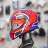 Mũ Fullface 2 Kính LS2 FF800 Faster Xanh Đỏ Bóng ECE 2206