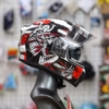 Mũ Fullface 2 kính Yohe 981 Trắng Đỏ Samurai ECE 2205