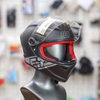 Mũ Fullface EGO E7 Đen Xám Tem Nhám Form Nhỏ Gọn Kiểu Dáng Thể Thao
