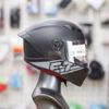 Mũ Fullface EGO E7 Đen Xám Tem Nhám Form Nhỏ Gọn Kiểu Dáng Thể Thao