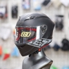 Mũ Fullface EGO E7 Đen Xám Tem Nhám Form Nhỏ Gọn Kiểu Dáng Thể Thao