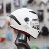 Mũ Fullface EGO E7 Trắng Bóng Form Nhỏ Gọn Kiểu Dáng Thể Thao