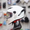 Mũ Fullface EGO E7 Trắng Bóng Form Nhỏ Gọn Kiểu Dáng Thể Thao