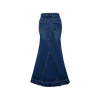 Flared Maxi Denim Skirt