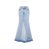 Flared Maxi Denim Skirt
