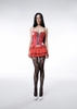BB Border Line Pleated Mini Skirt